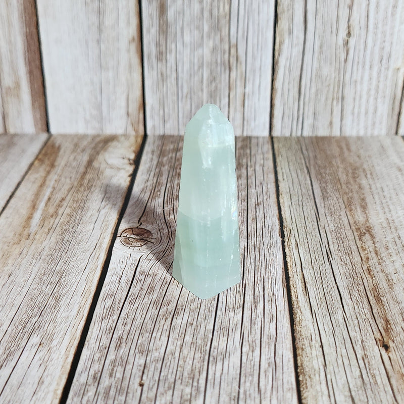Pistachio Calcite Point