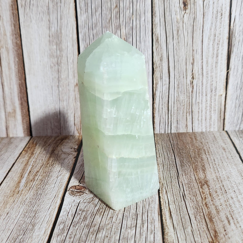 Pistachio Calcite Point