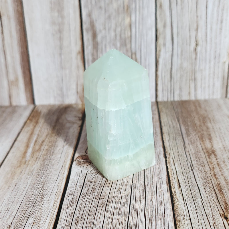 Pistachio Calcite Point