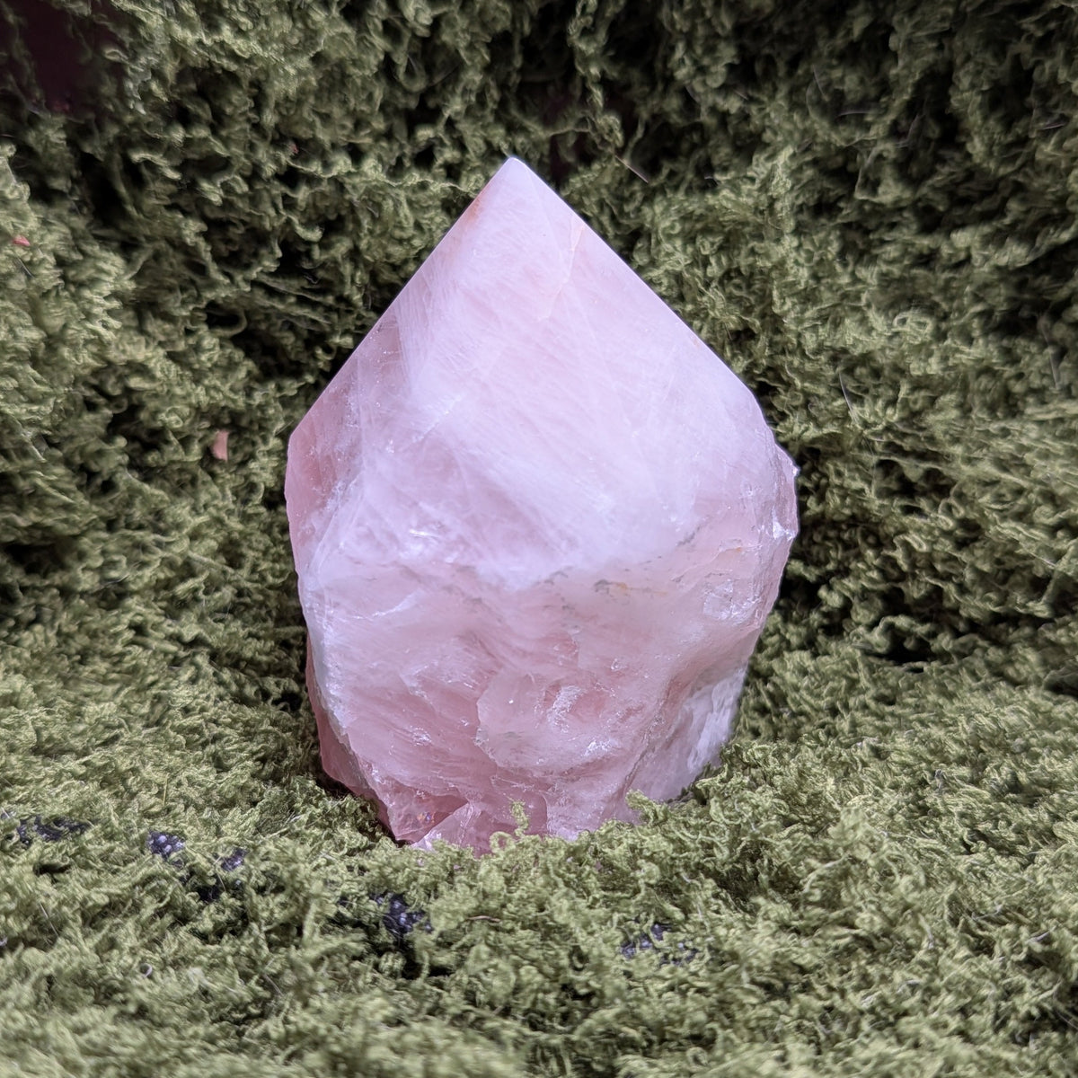Raw Rose Quartz Point