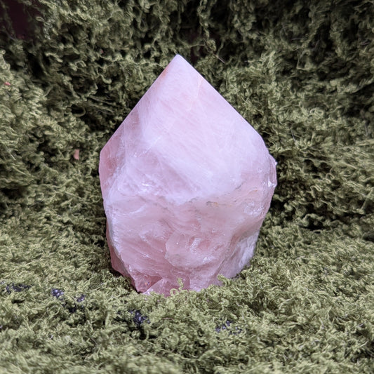 Raw Rose Quartz Point