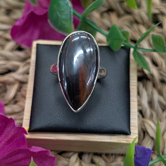 Tiger Iron Sterling Silver Rings