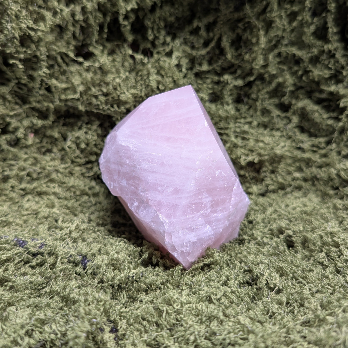 Raw Rose Quartz Point