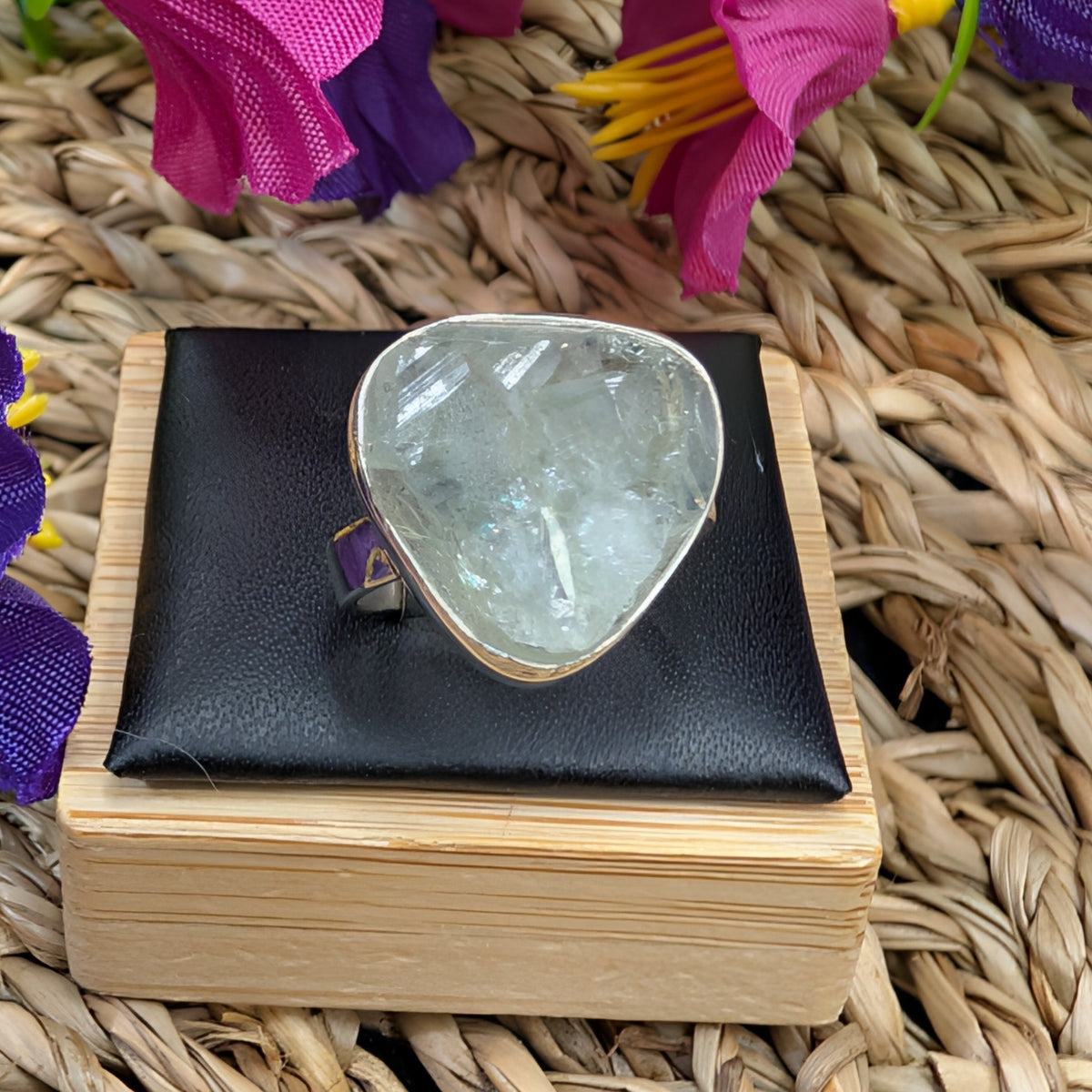 Green Amethyst Sterling Silver Rings