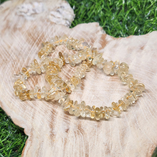 Citrine Chip Bracelet High Grade