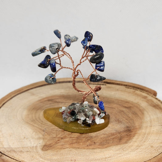 Small Lapis Lazuli Tree On Agate