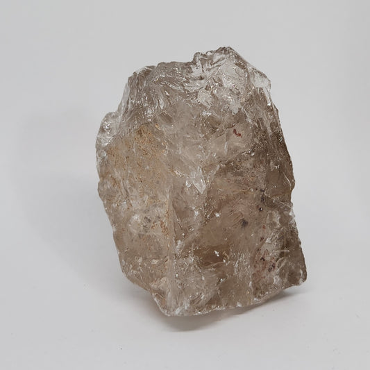 Fragment of a crystal on a white background