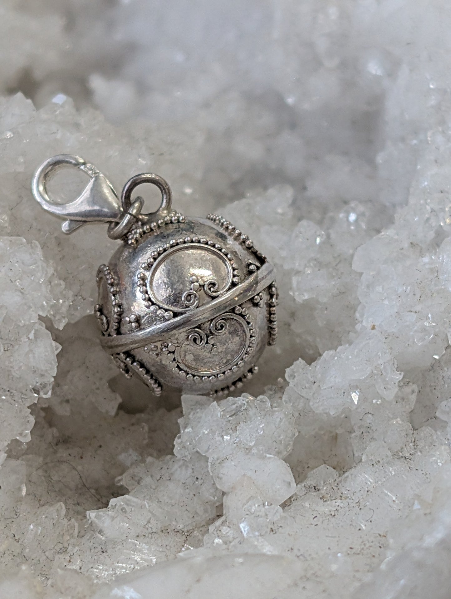 Large Sterling Silver Harmony Ball Necklace