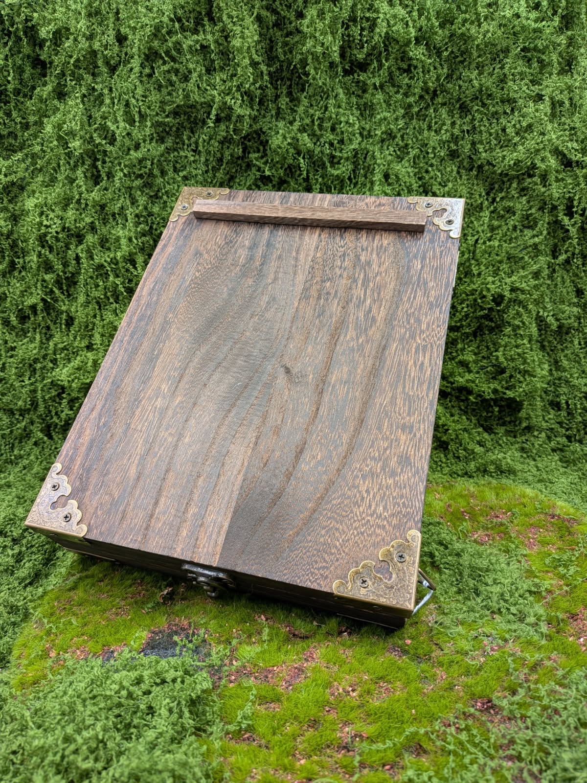 Wooden case, travel desk/ altar/ apothecary/ scrying/tarrot reading.