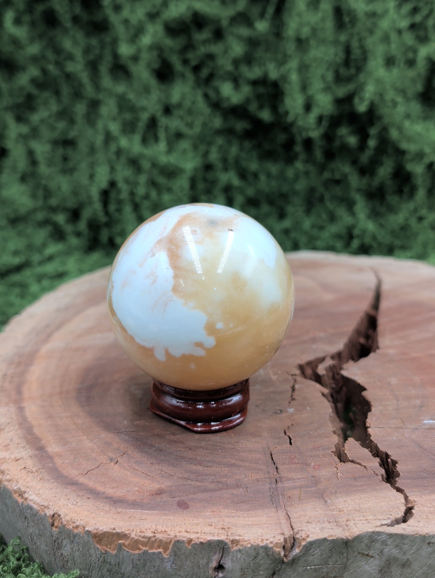 16 Orange Calcite Spheres & Points