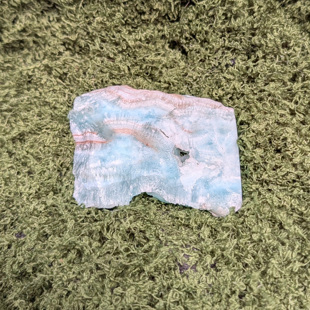 Blue Aragonite Slice