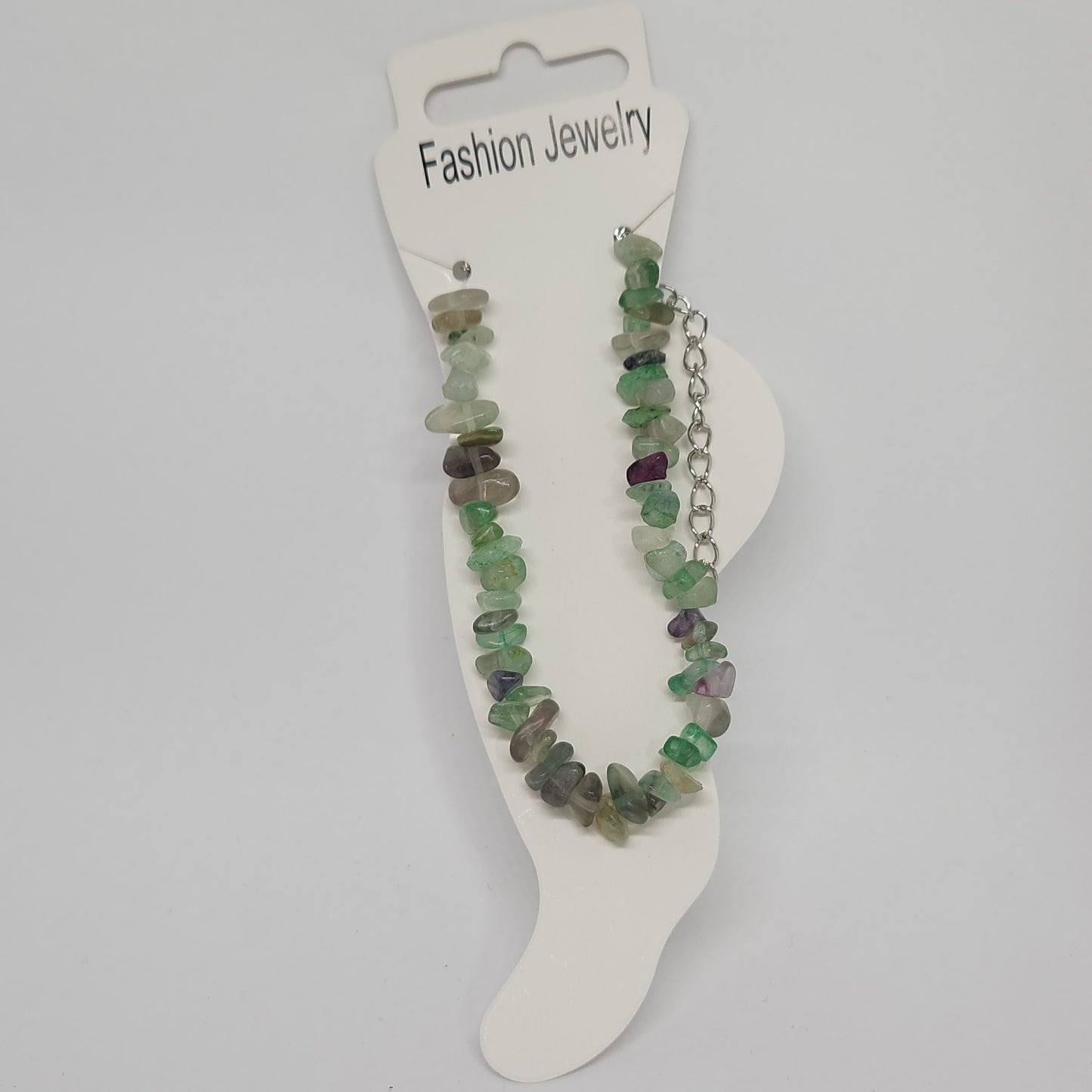 Rainbow Fluorite Chip Bracelet / Anklet