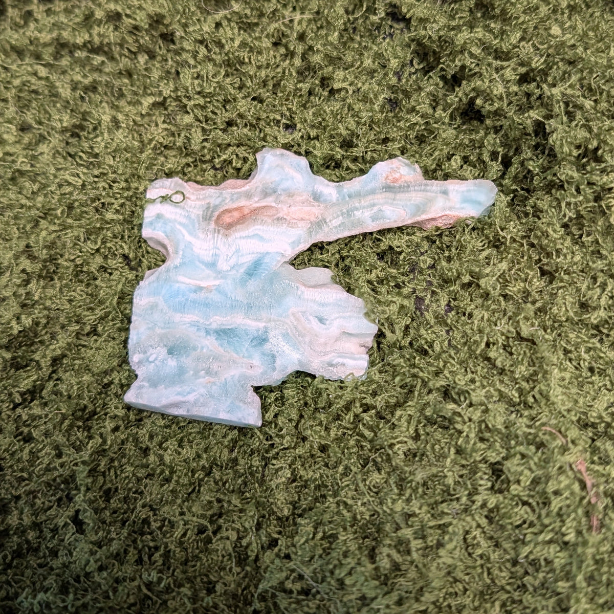 Blue Aragonite Slice