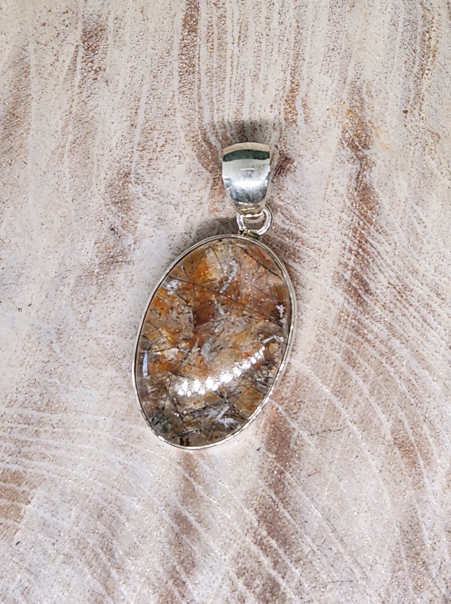 Garden Quartz Sterling Silver Pendant