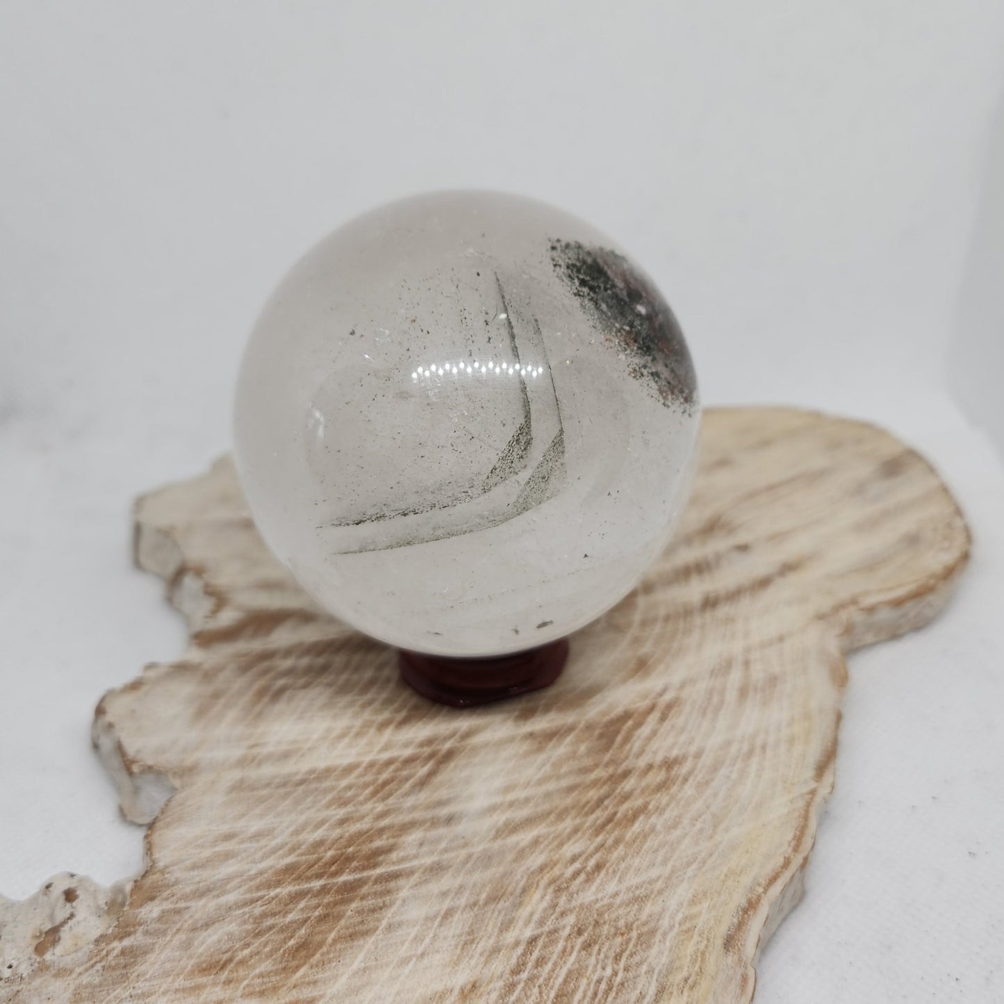 Clear Quartz/ Garden Quartz Lodolite Sphere