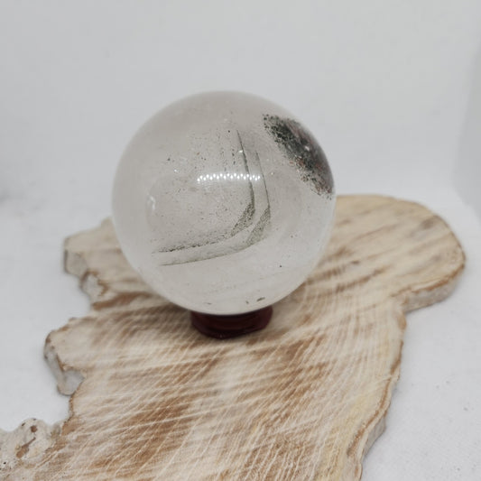 Clear Quartz/ Garden Quartz Lodolite Sphere