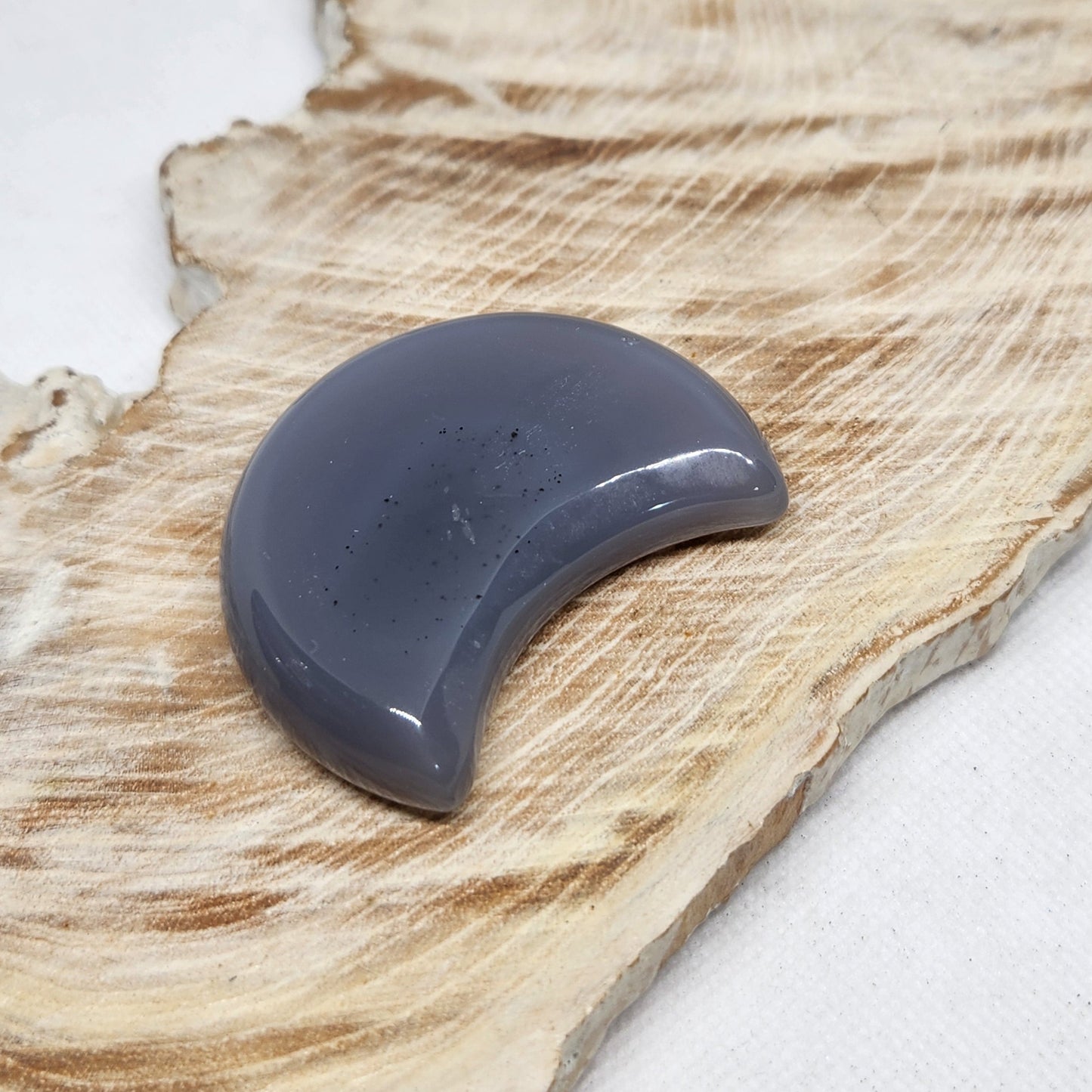 Natural Agate Moon