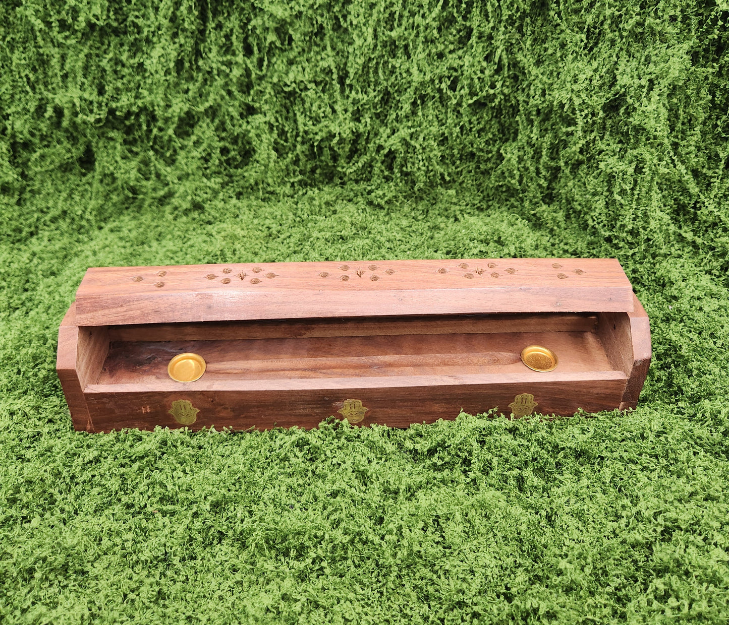 Wooden Incense/Cone Burner Hamsa Hand