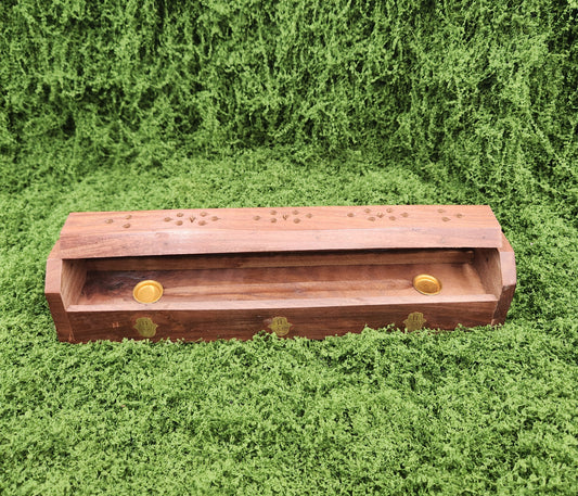 Wooden Incense/Cone Burner Hamsa Hand