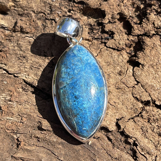 Shattuckite Sterling Silver Pendant
