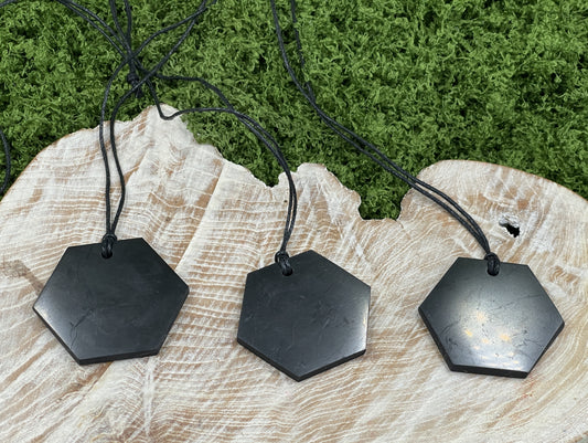 Shungite Hexagon Necklace