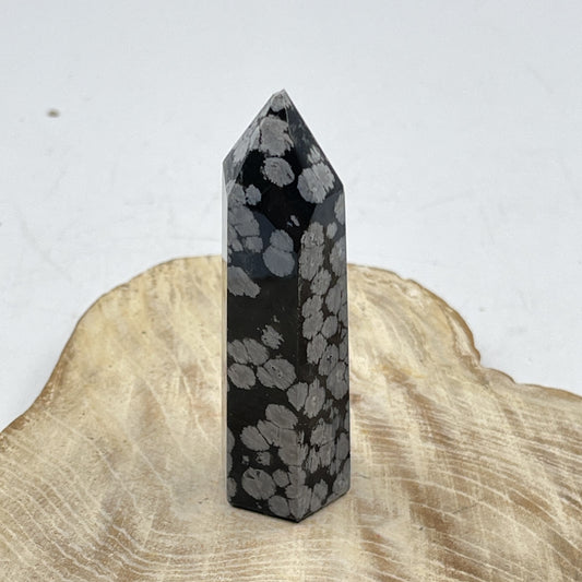 Snowflake Obsidian Point