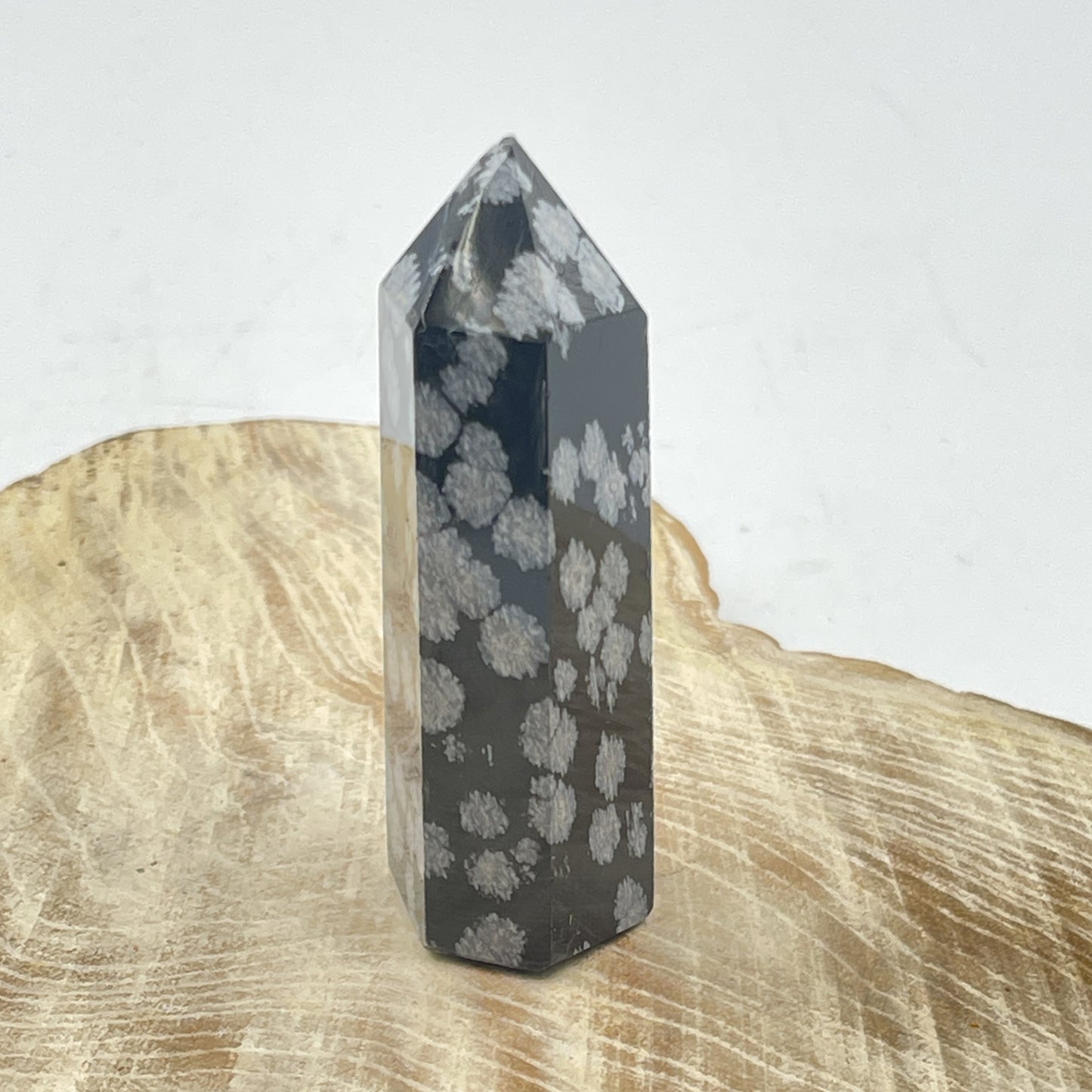 Snowflake Obsidian Point