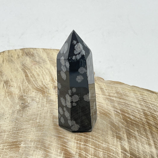 Snowflake Obsidian Point