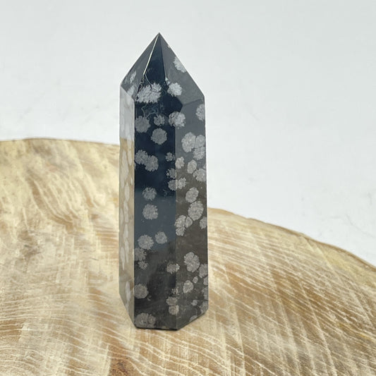 Snowflake Obsidian Point