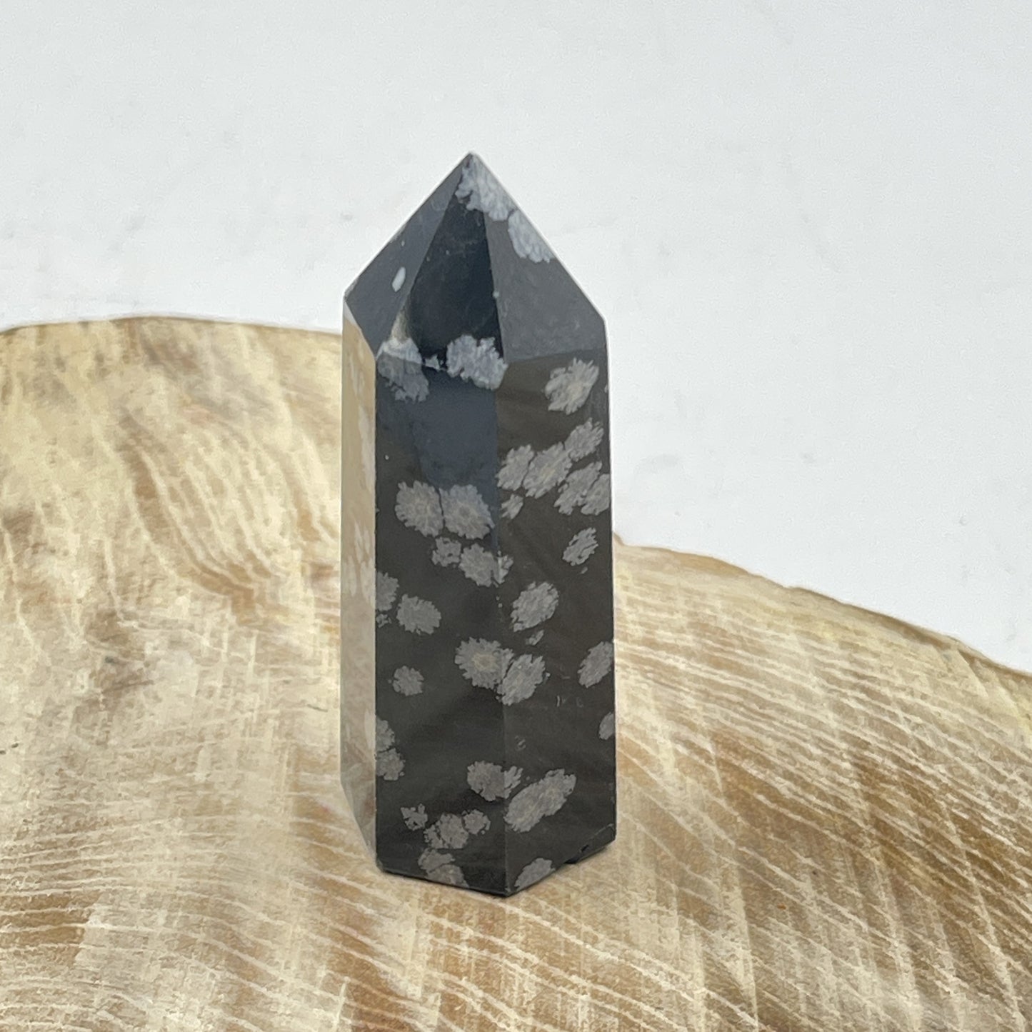 Snowflake Obsidian Point