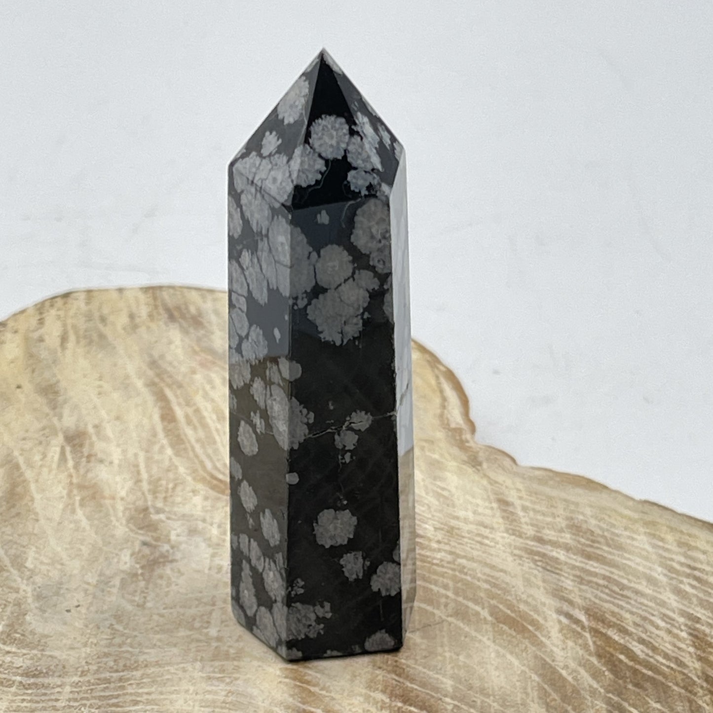 Snowflake Obsidian Point