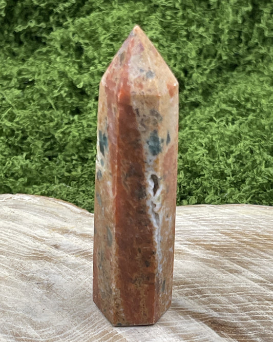 Sunstone Blue Apatite Point