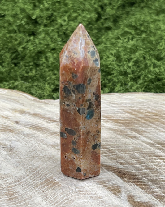 Sunstone Blue Apatite Point