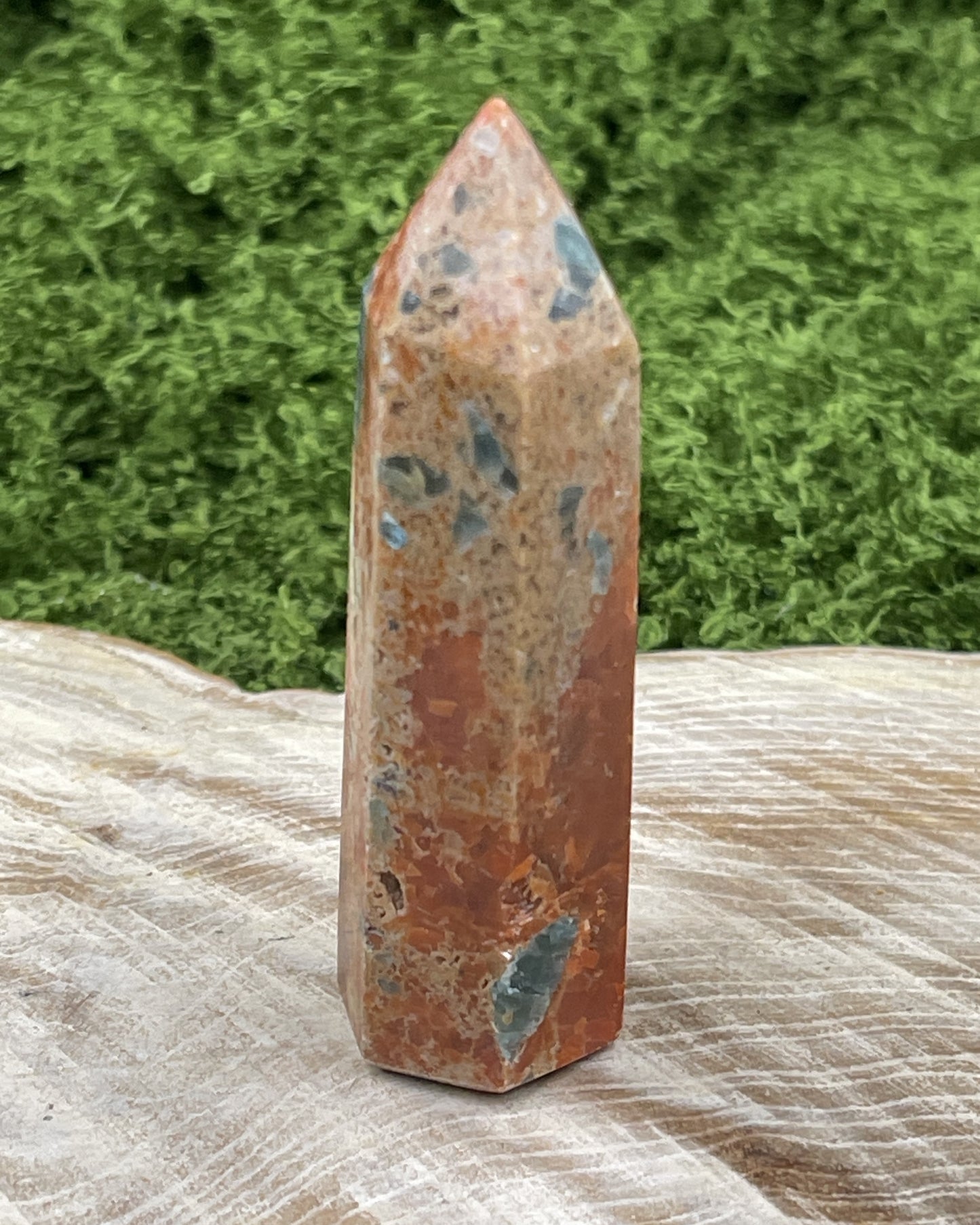 Sunstone Blue Apatite Point