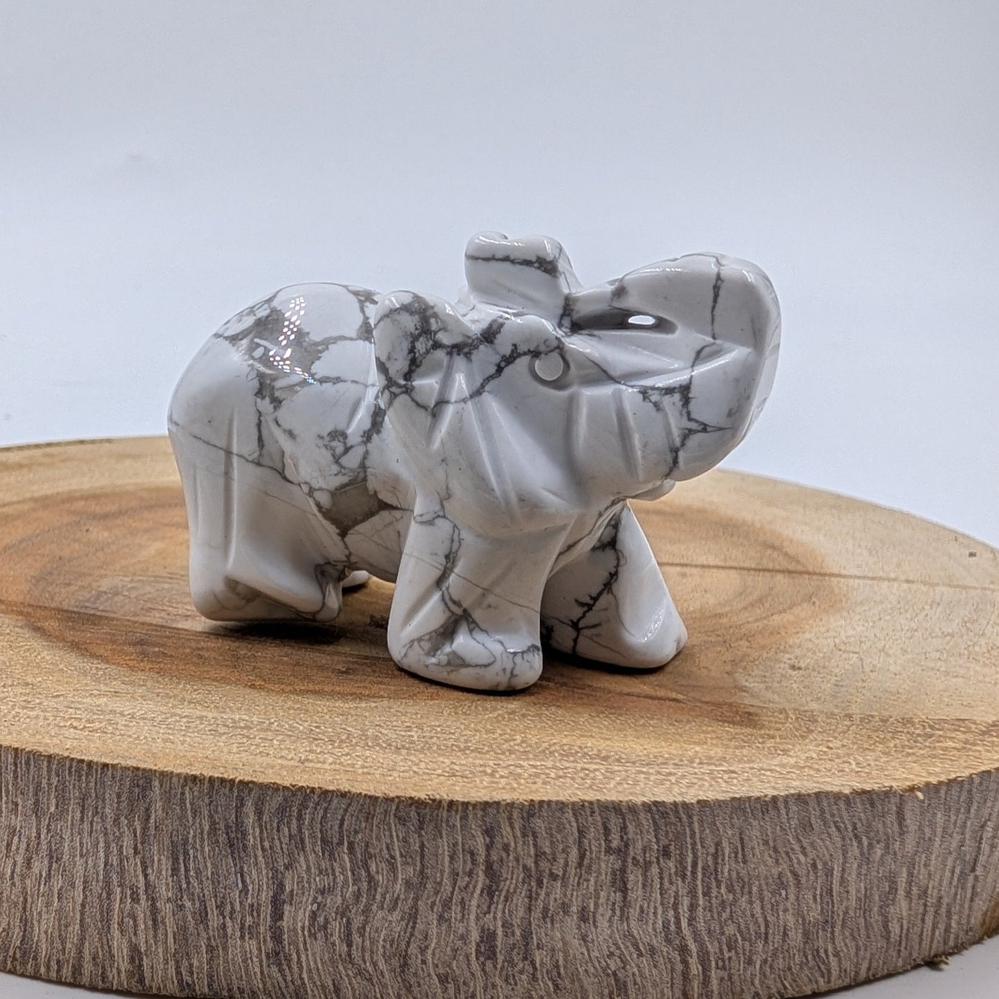 White Howlite Elephant