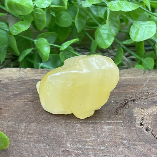 Yellow Calcite Rabbit