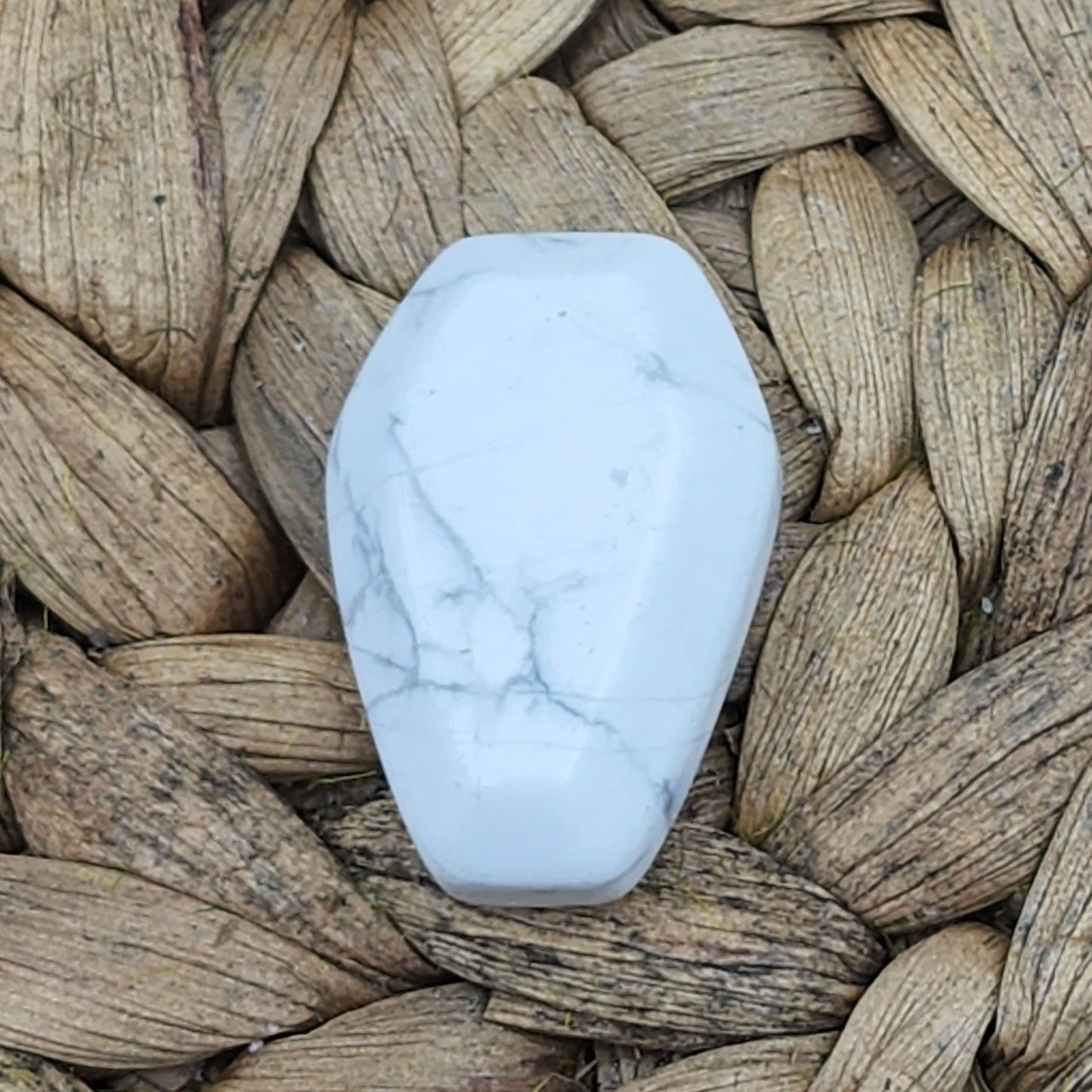 White Howlite Mini Coffin