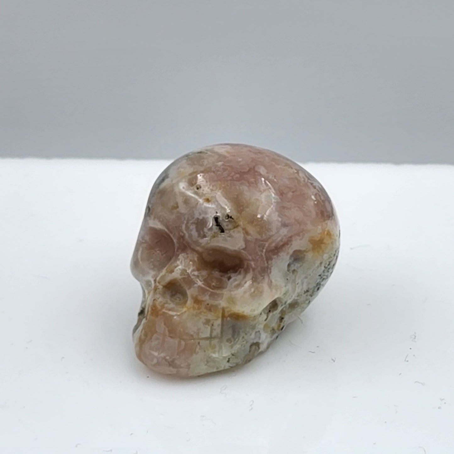 Flower Agate Skull