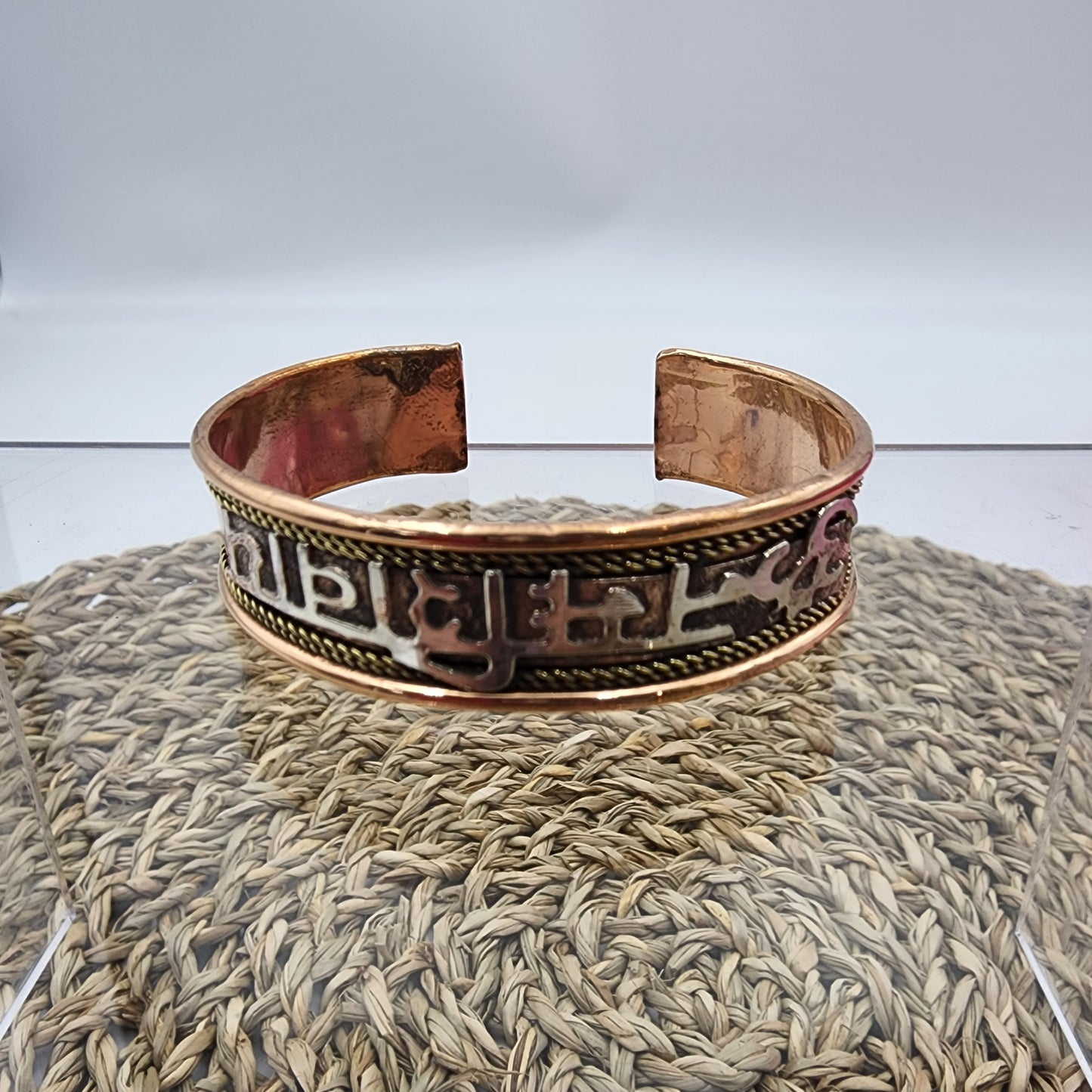 Sanskrit Copper Bracelet