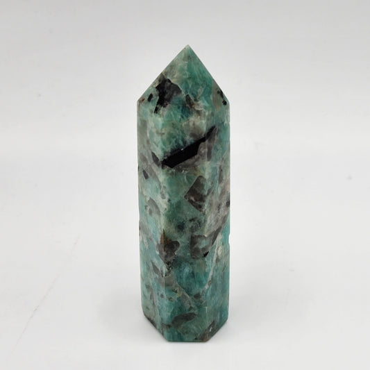 Smoky Amazonite Point