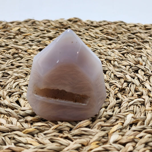Natural Agate Druze Carving