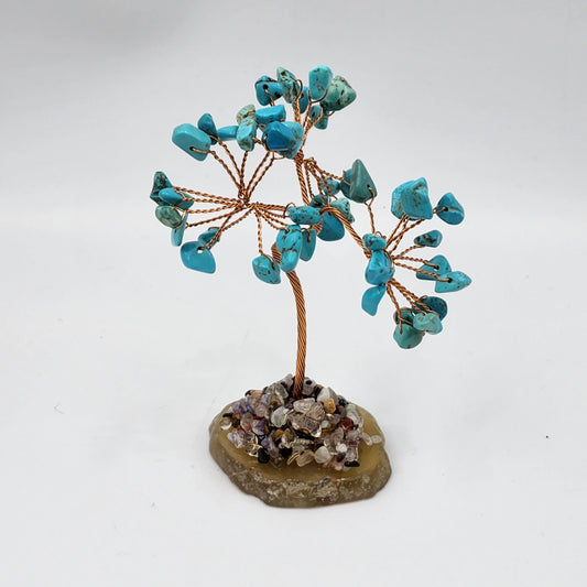 Turquoise Howlite Mini Crystal Tree