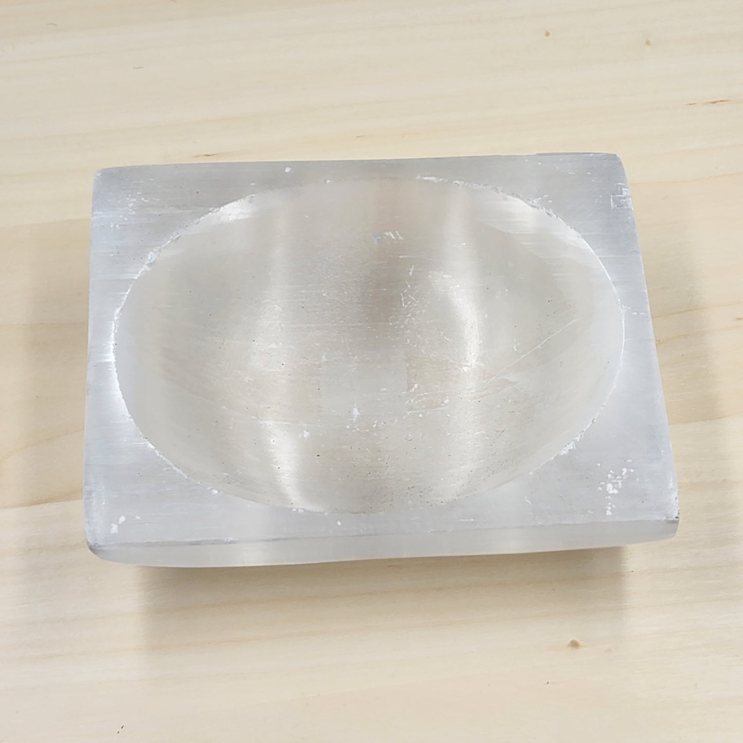 Selenite Square Oval Bowl