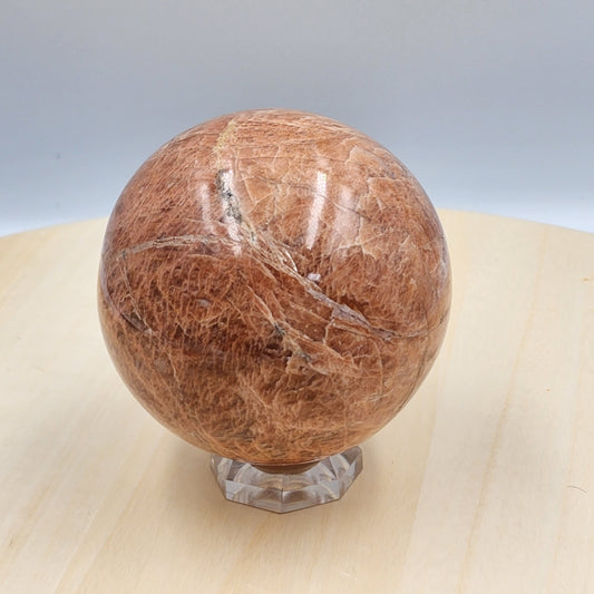 Peach Moonstone Sphere.