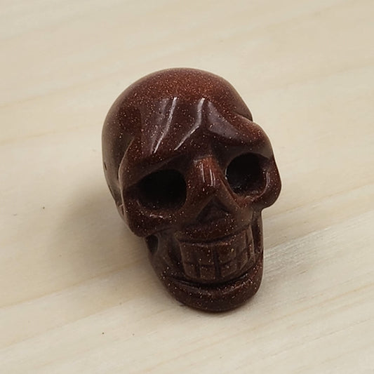 Goldstone Skull