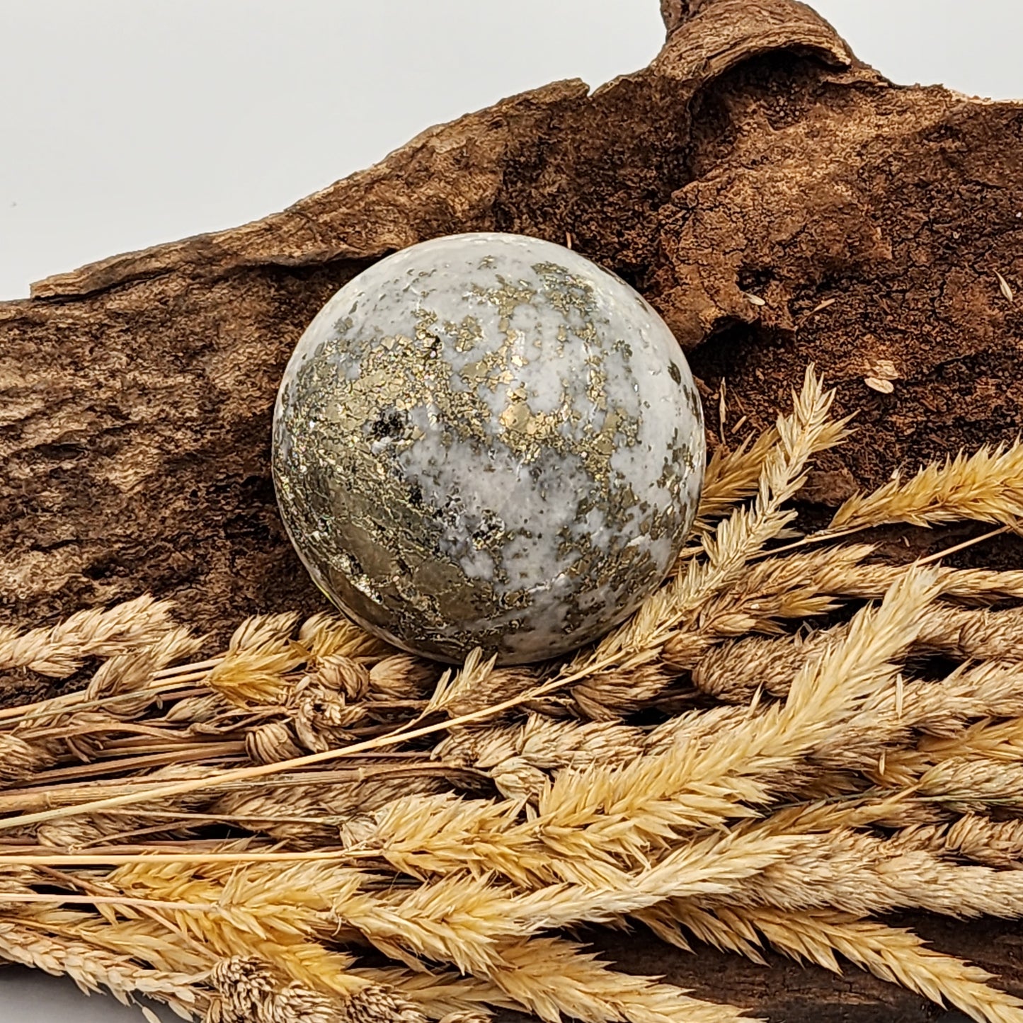 Pyrite & Quartz Sphere