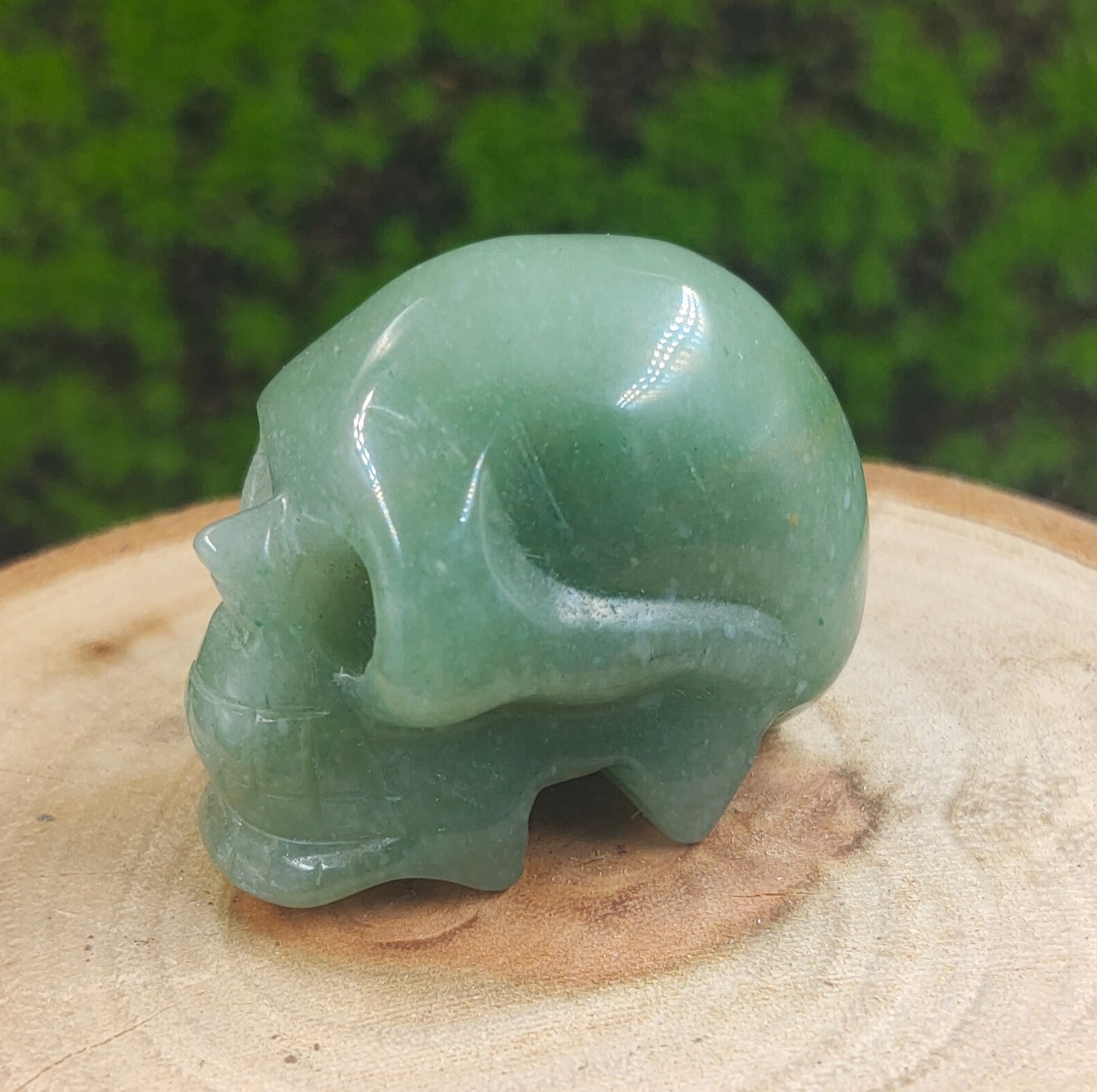 Green Aventurine Skull