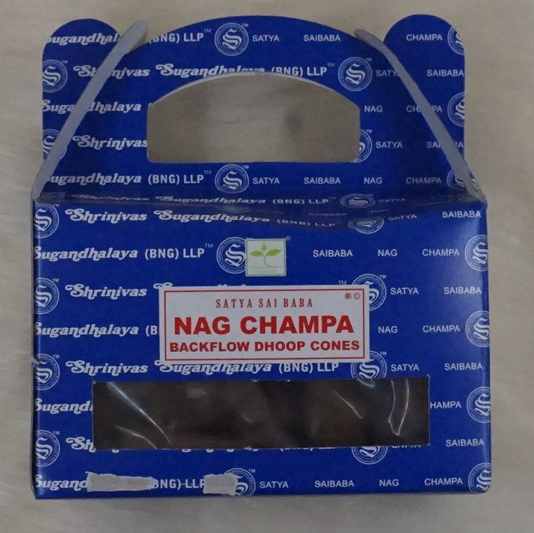 Nag Champa Blue Backflow Dhoop Cones