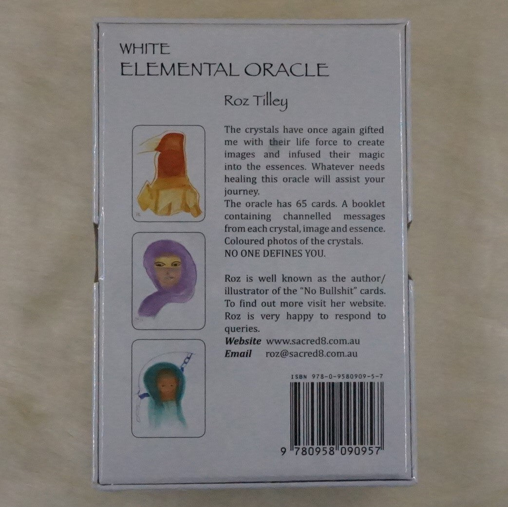 White Elemental Crystal  Oracle Cards