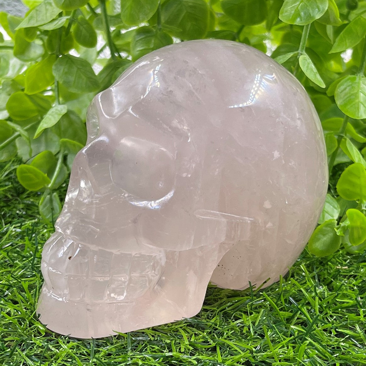 Rose Quartz Skull